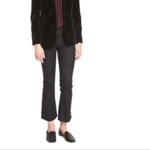 FRAME Le Crop Mini Boot-Cut Coated Jeans, Carter